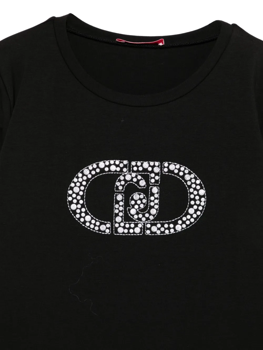 Liu •jo Logo-detail Long-sleeve T-shirt In Black