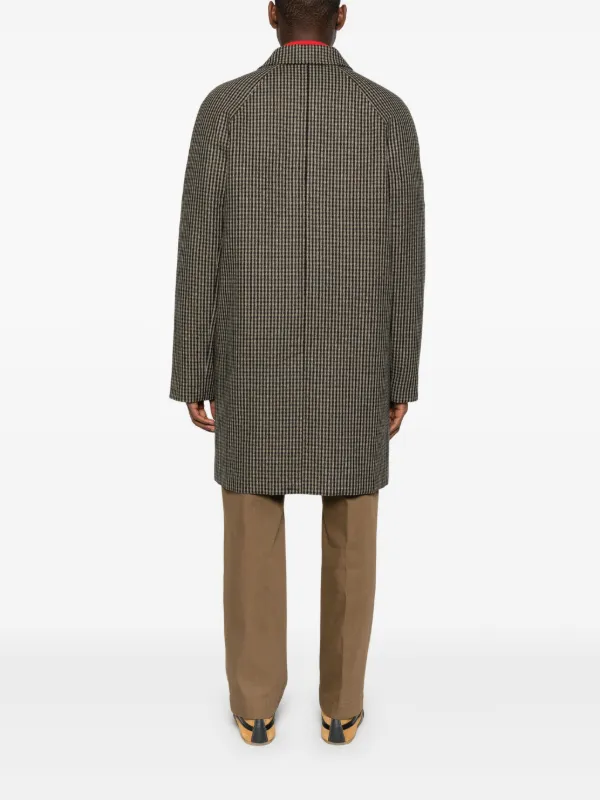 A.P.C. チェック コート | ブラウン | FARFETCH JP