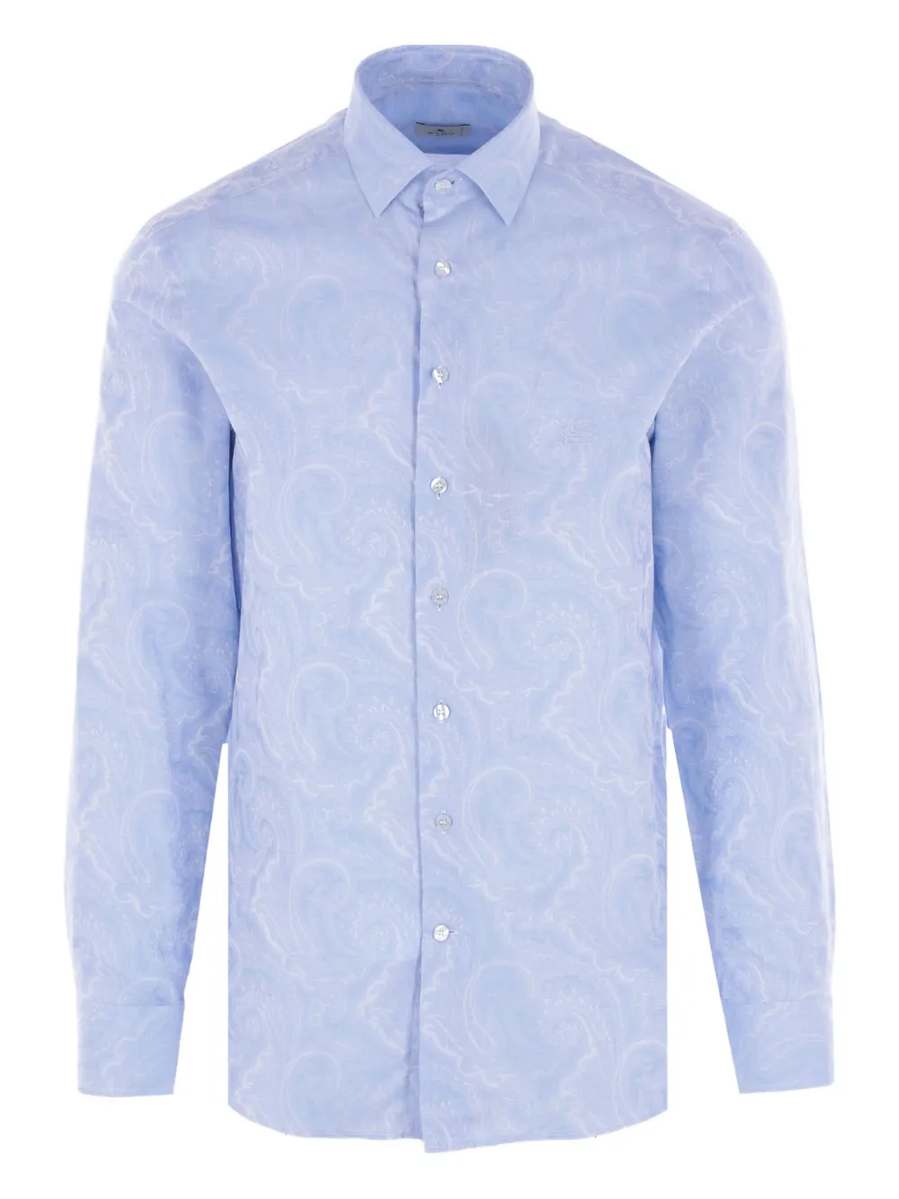 ETRO paisley-jacquard shirt - Blu