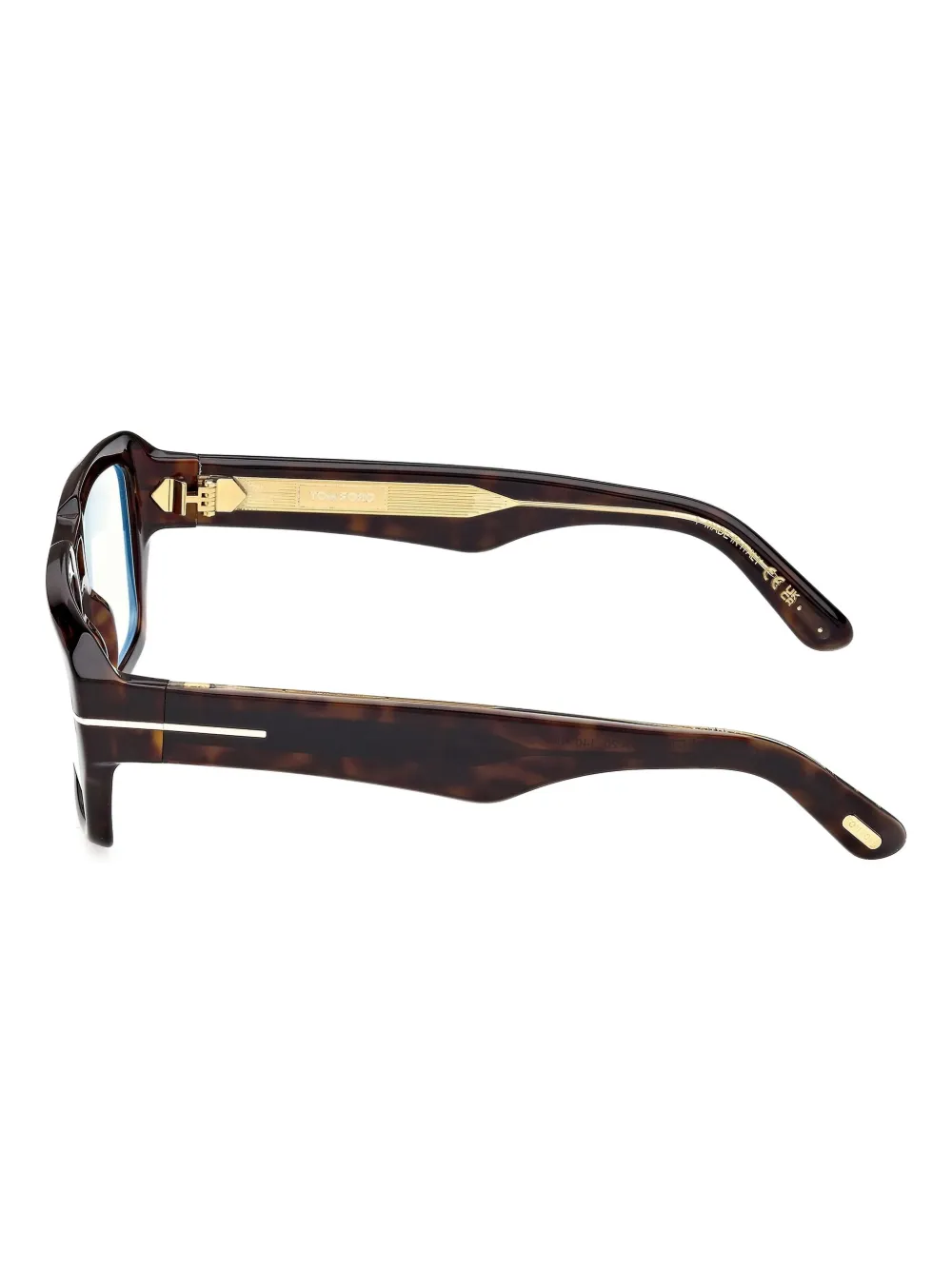 TOM FORD Eyewear Bril met vierkant montuur Bruin
