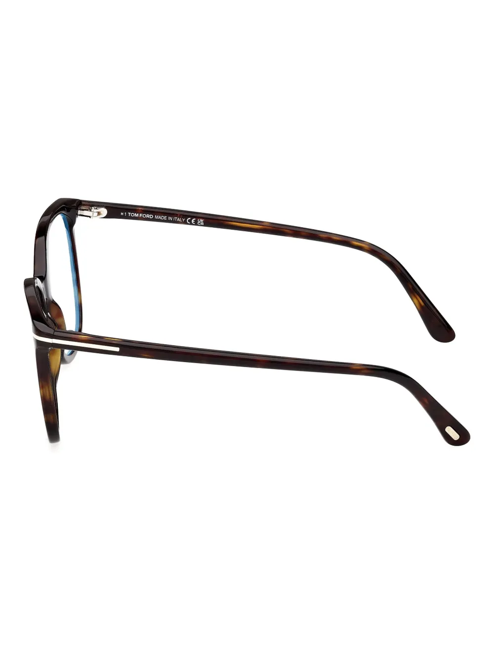 Tom Ford Hinge-detail Square-frame Glasses In Brown