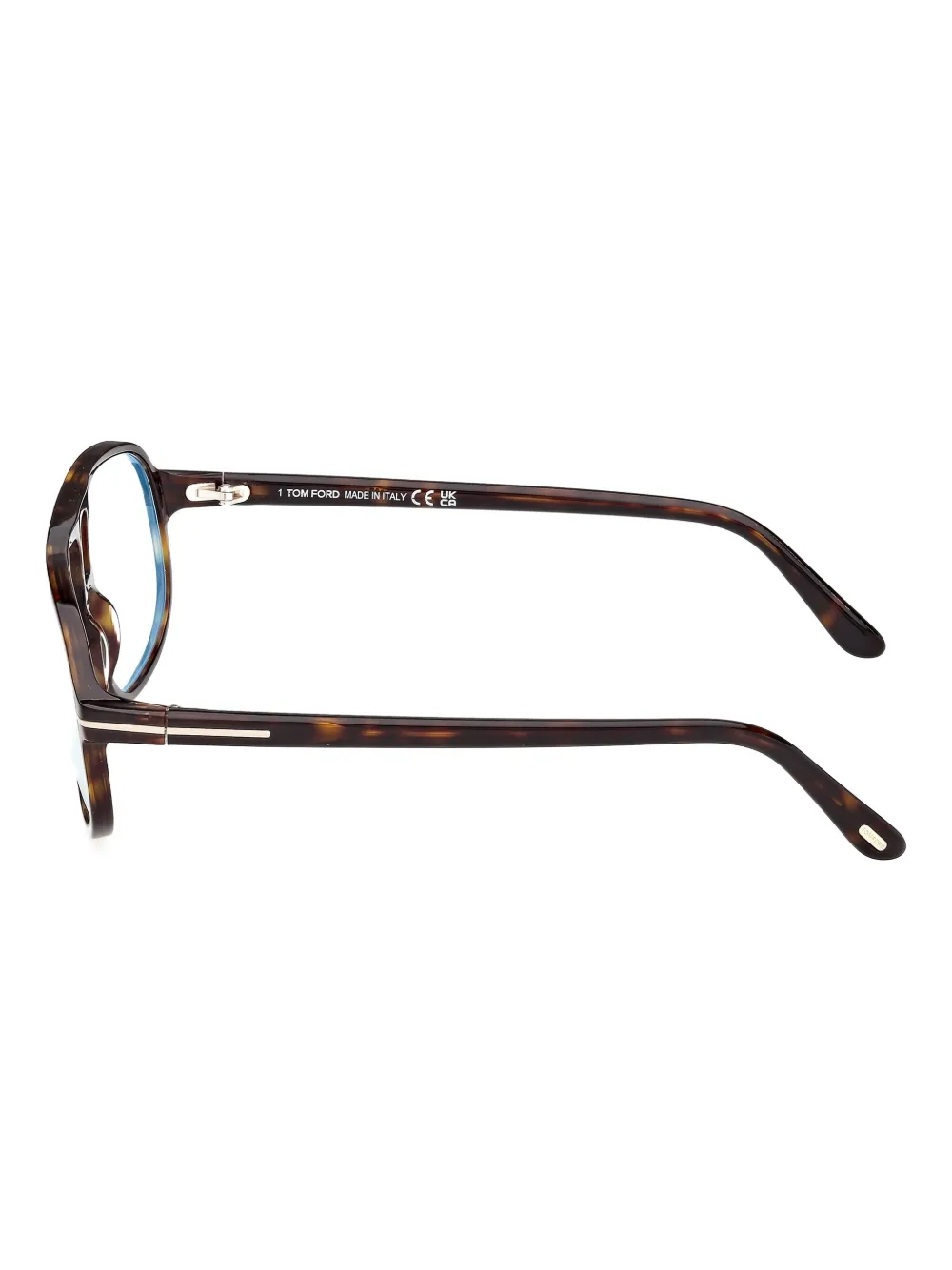TOM FORD Eyewear Bril met piloten montuur en scharnierdetail 052