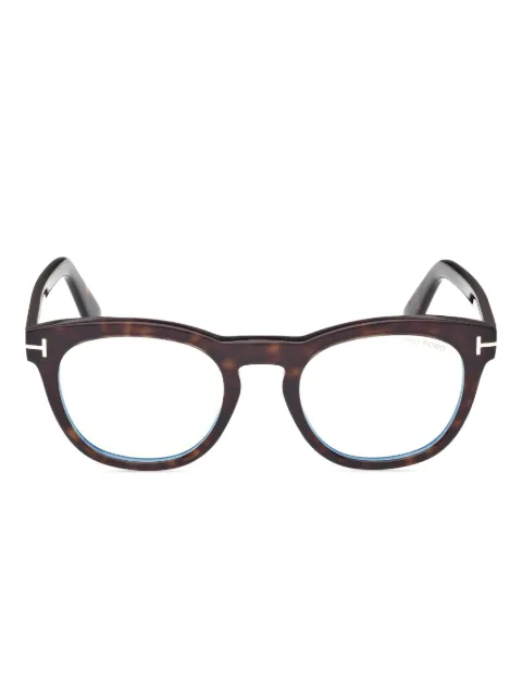 TOM FORD Eyewear hinge-detail round-frame glasses