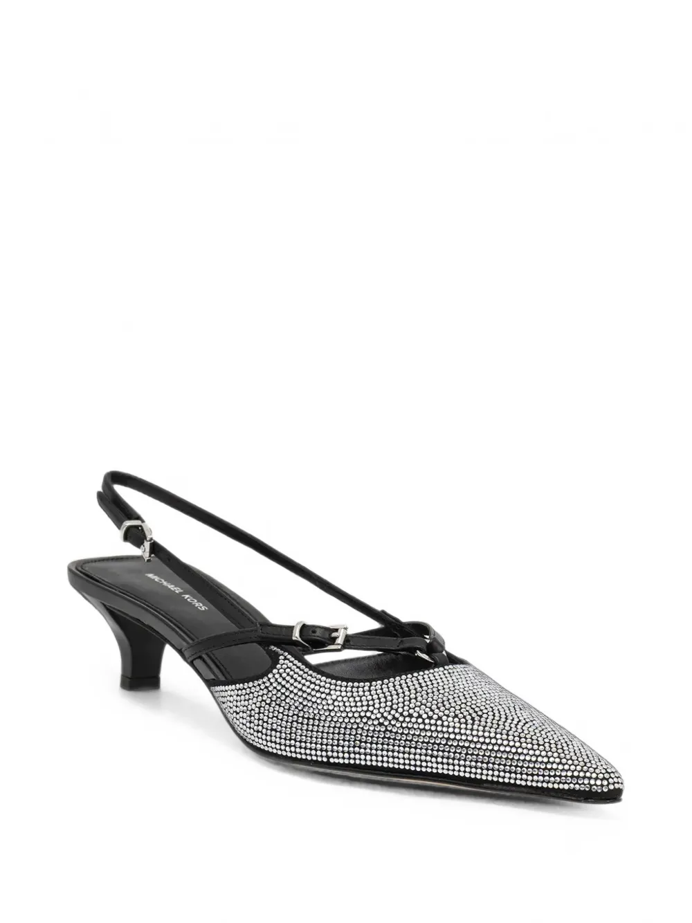 Michael Kors Selina verfraaide slingback pumps Zilver