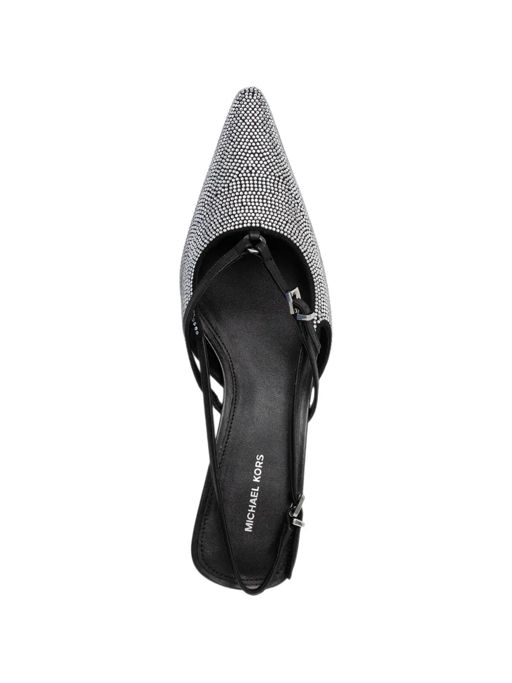 Michael Kors Selina verfraaide slingback pumps Zilver