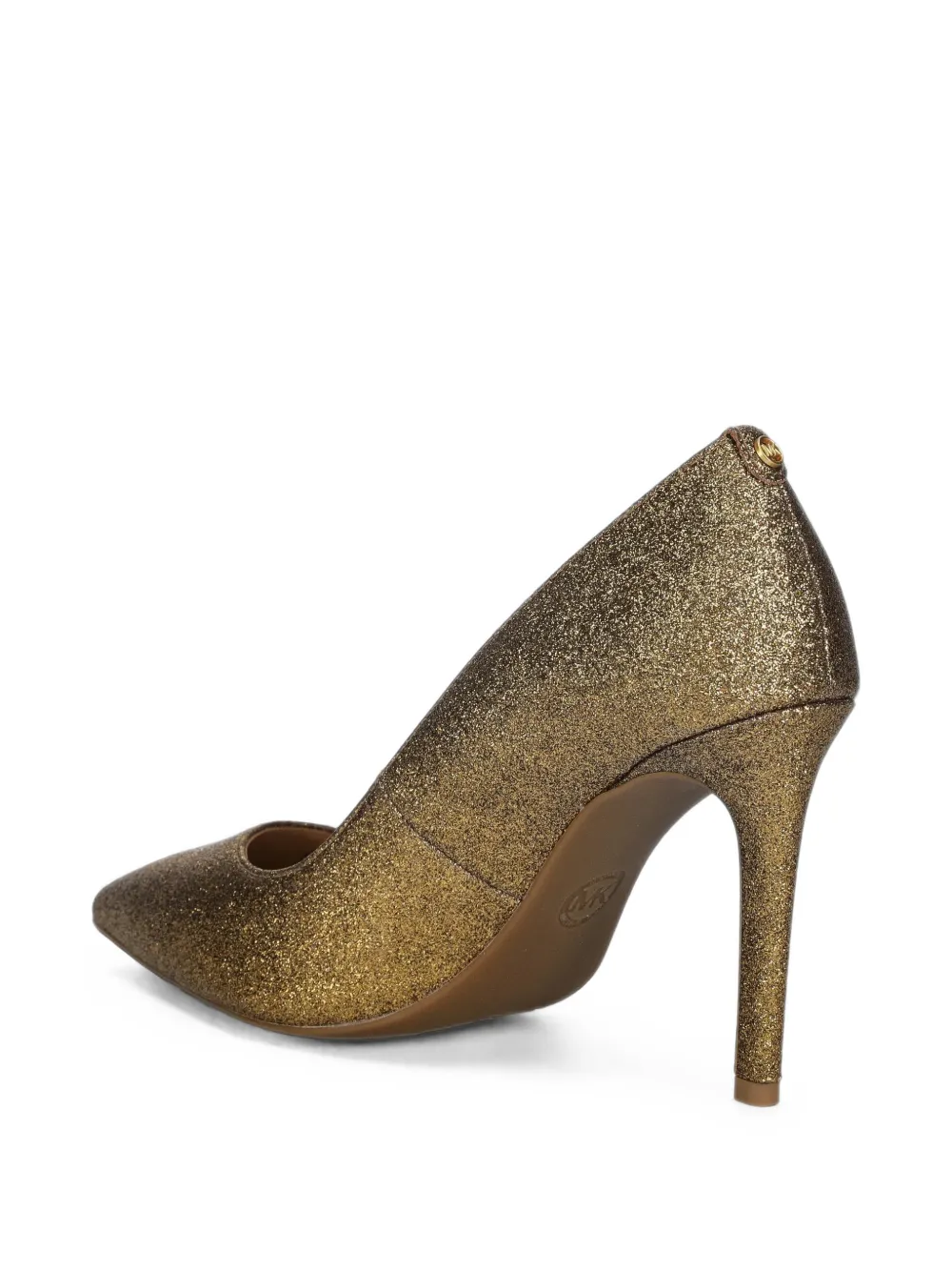 Michael Kors glitter-effect pointed-toe pumps Goud