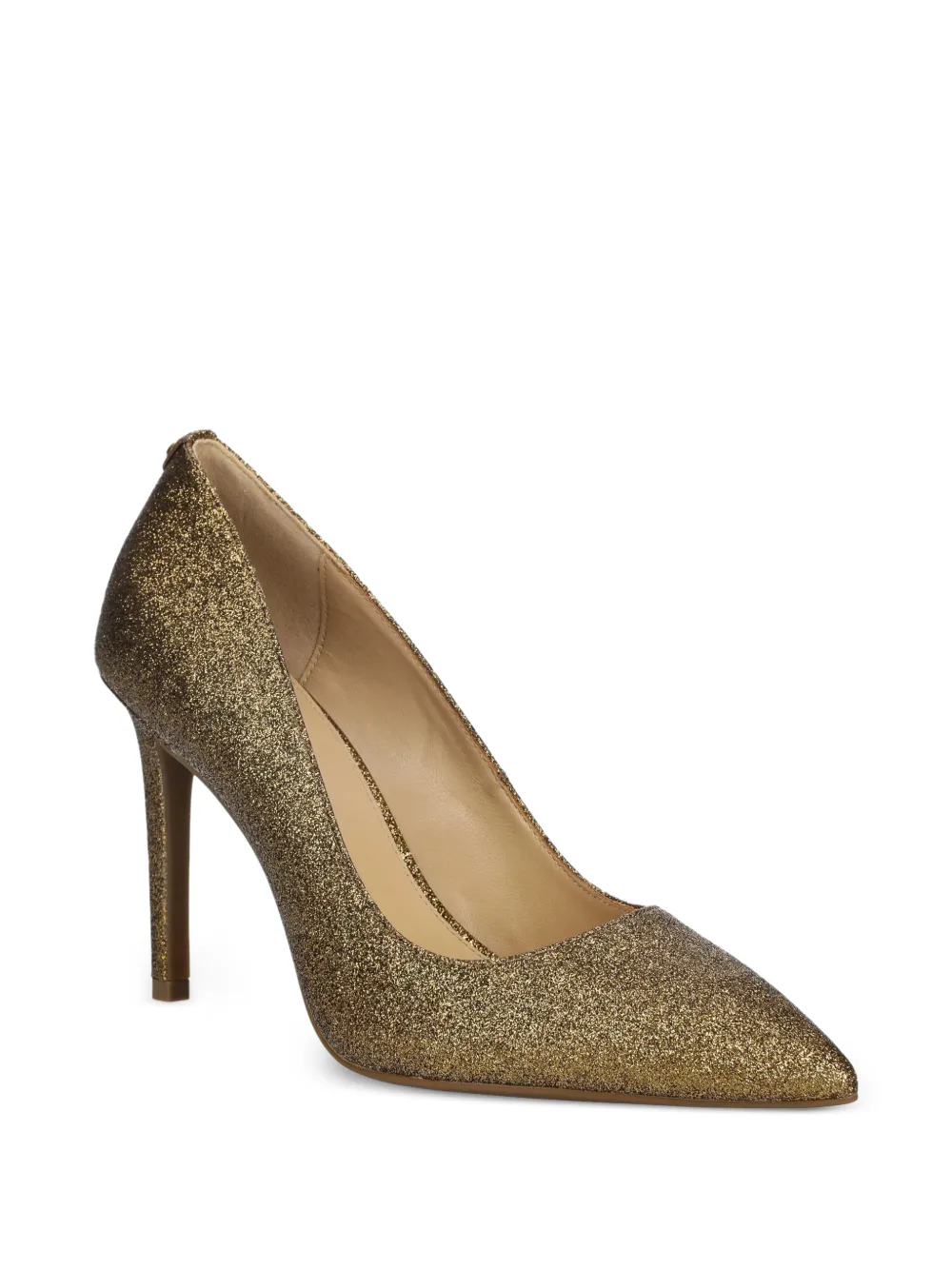Michael Kors glitter-effect pointed-toe pumps Goud