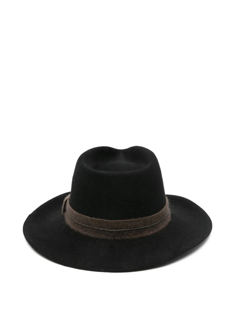 Brunello Cucinelli Monili-band Hat In Black
