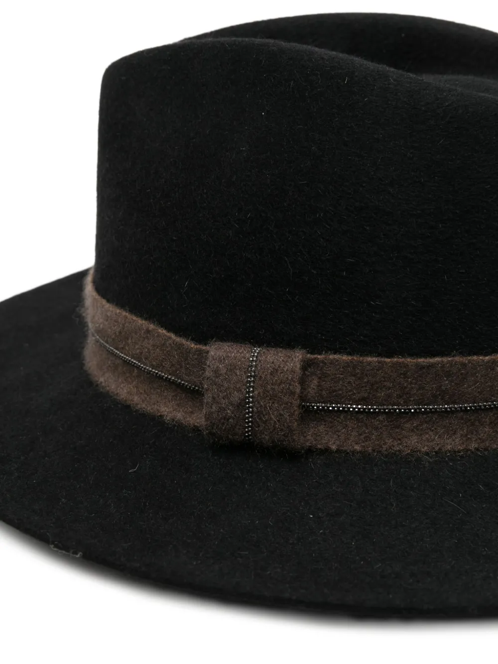 Brunello Cucinelli Monili-band Hat In Black