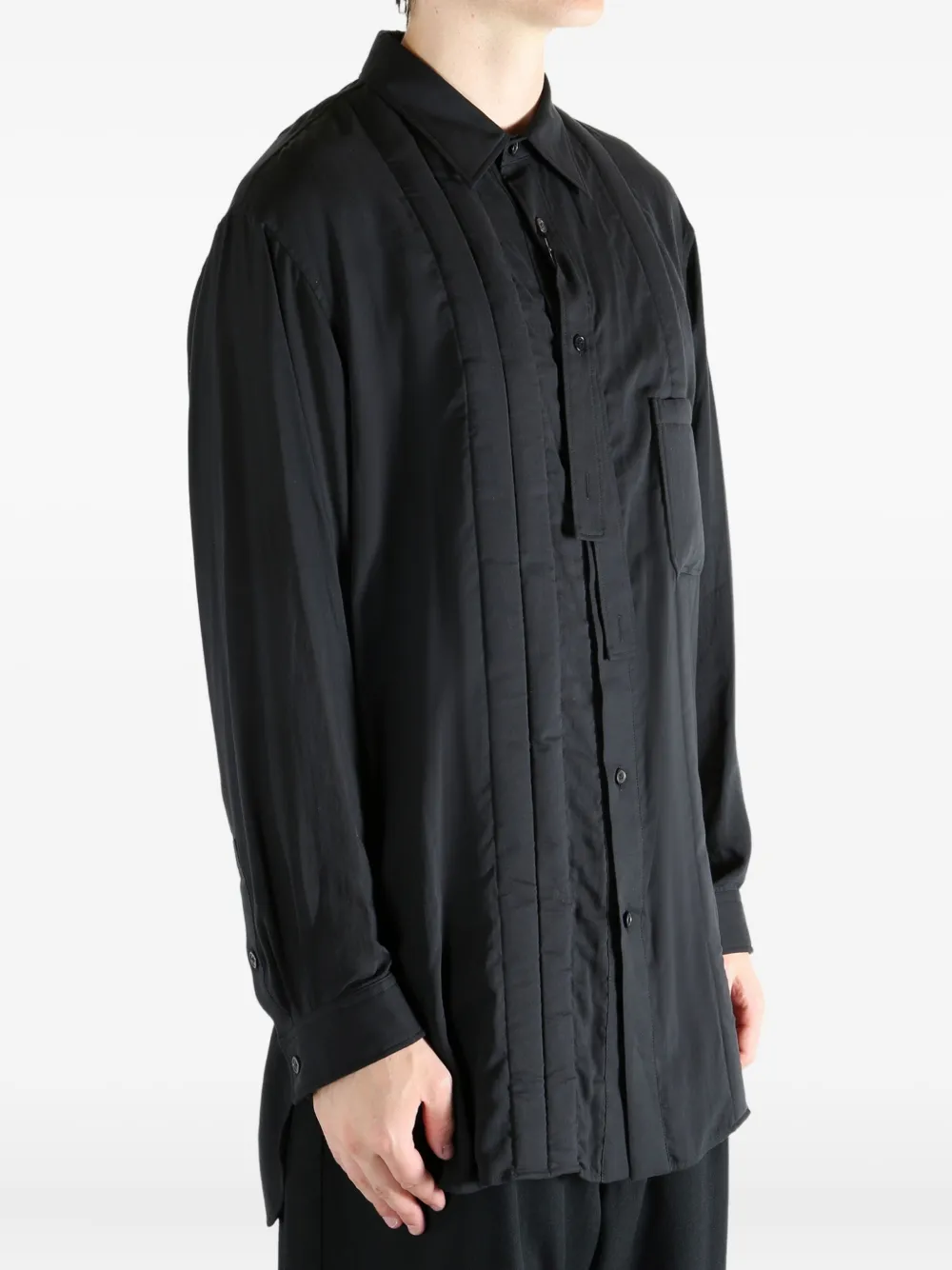 Yohji Yamamoto Quilted Shirt In Black
