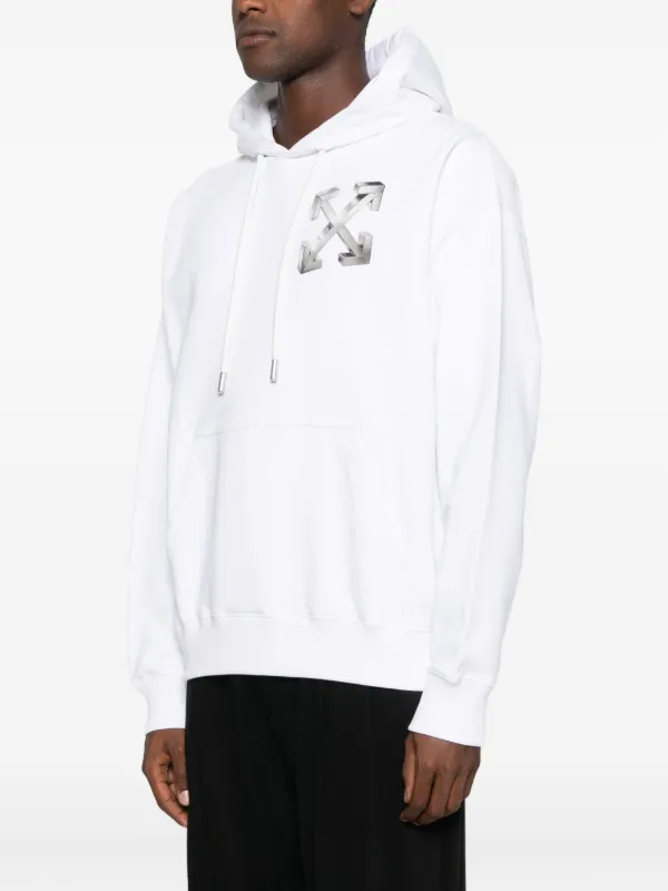 Off-White ロゴ パーカー | ホワイト | FARFETCH JP