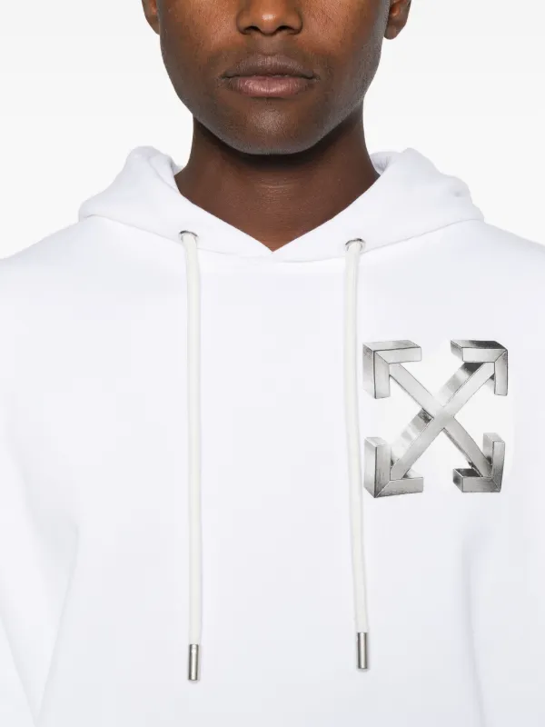 Off-White ロゴ パーカー | ホワイト | FARFETCH JP