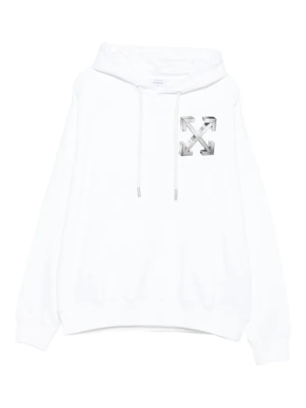 Off-White ロゴ パーカー | ホワイト | FARFETCH JP