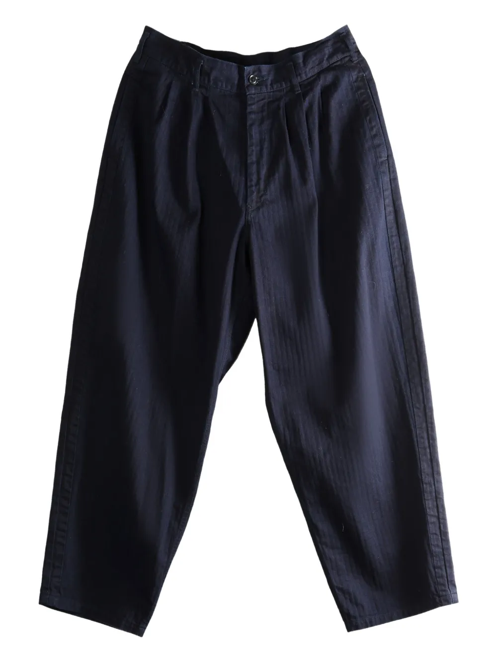 Yohji Yamamoto pleat-detail wide-leg trousers | Blue | Image 1