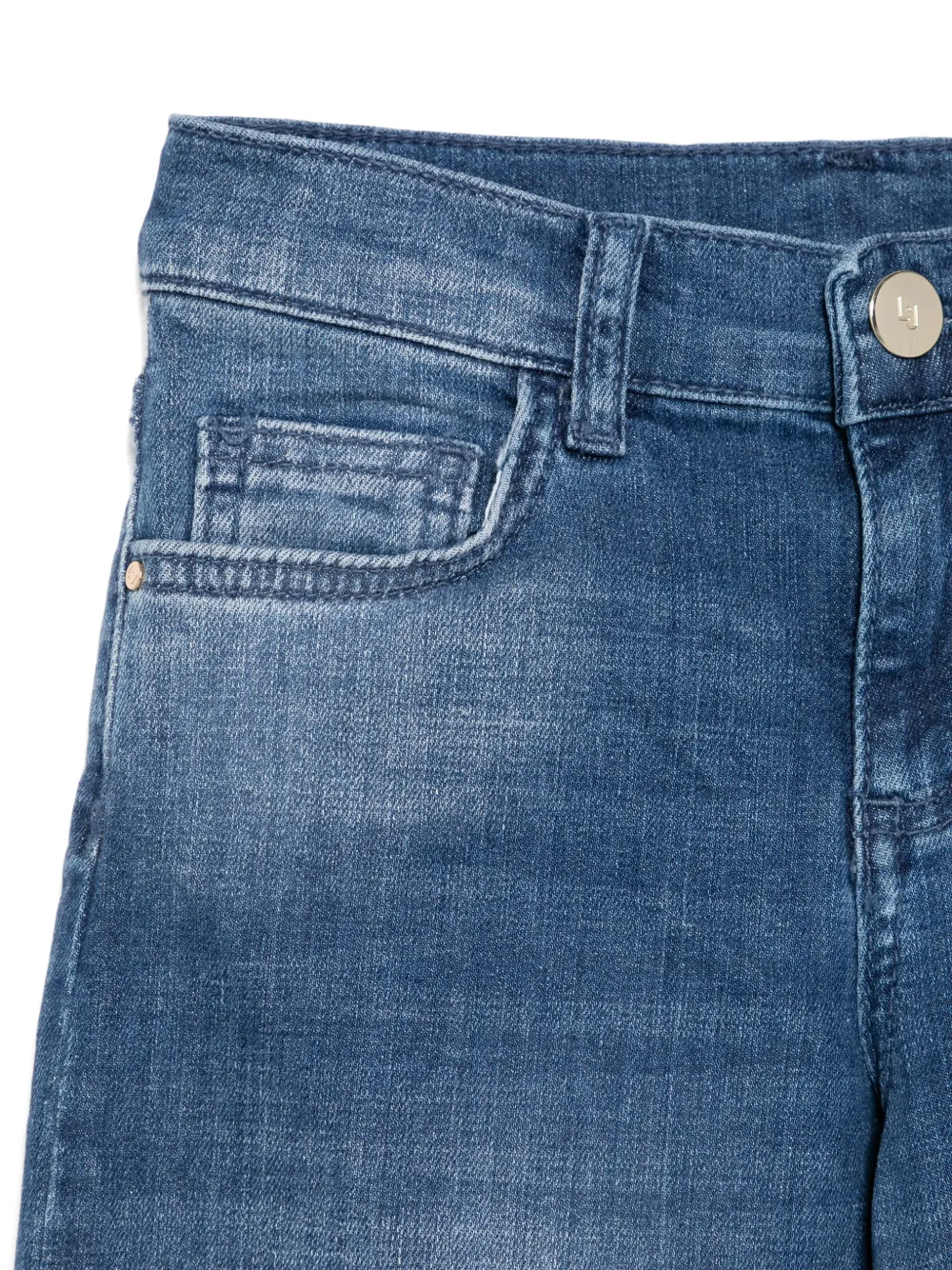 Liu •jo Frayed-hem Jeans In Blue