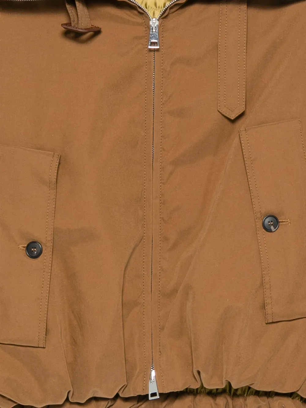 Tela Zip-up Pocket Jacket In Brown