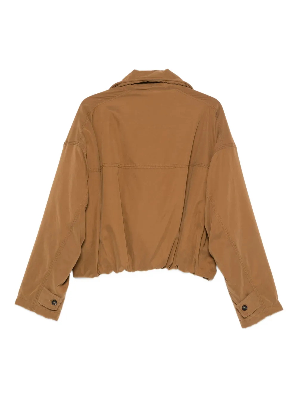 Tela Zip-up Pocket Jacket In Brown