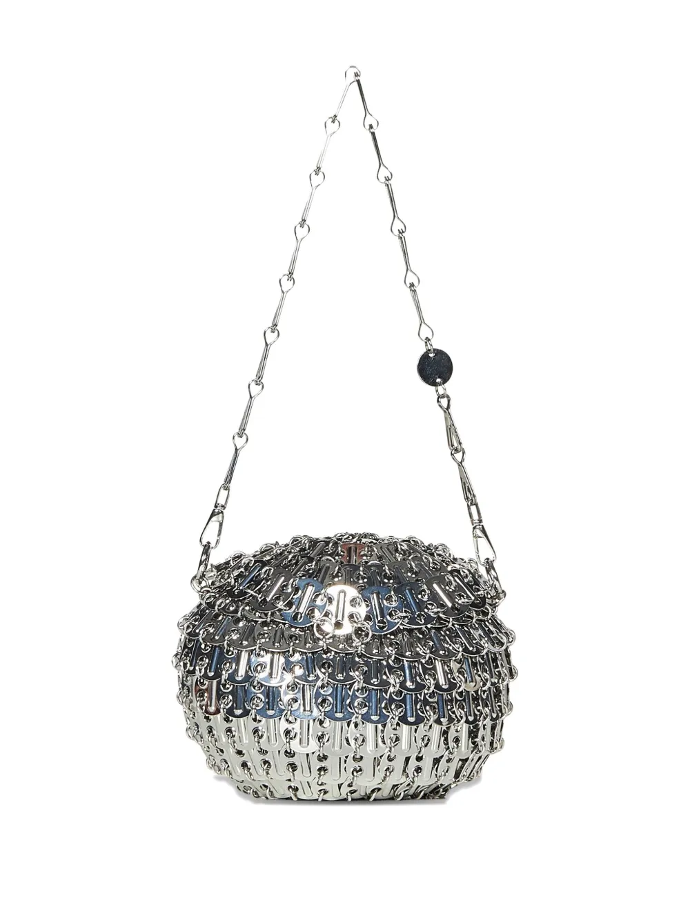 Rabanne clasp chain shoulder bag - シルバートーン Rabanne clasp chain shoulder bag - シルバートーン