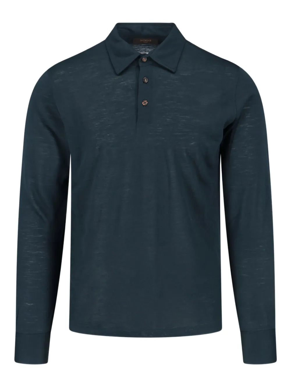 Zanone buttoned virgin-wool polo shirt - グリーン Zanone buttoned virgin-wool polo shirt - グリーン