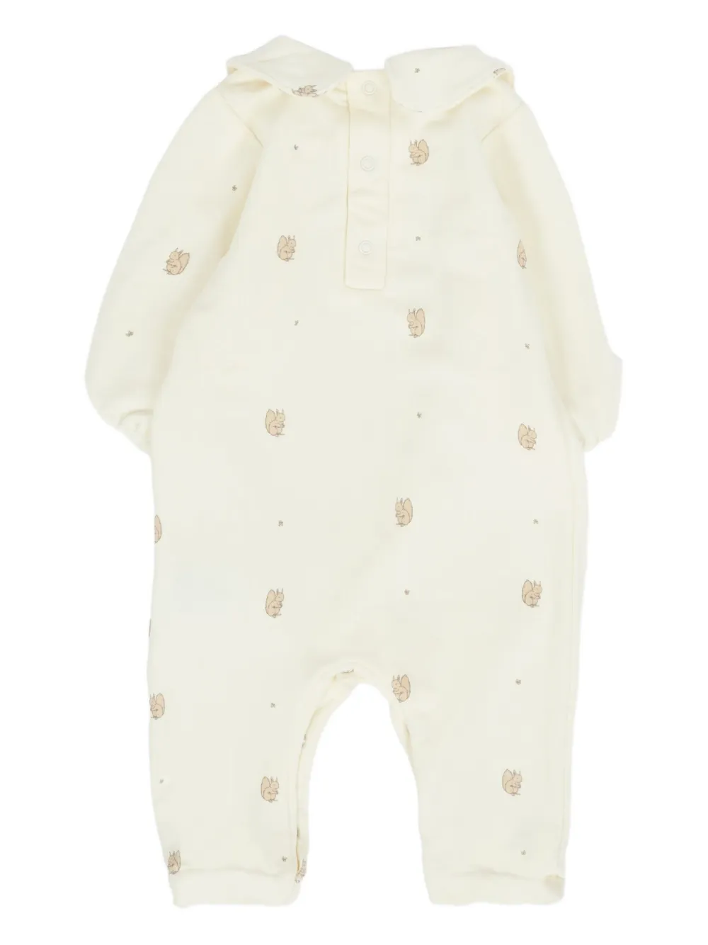 Bamboom Squirrel-print Babygrow In Neutral
