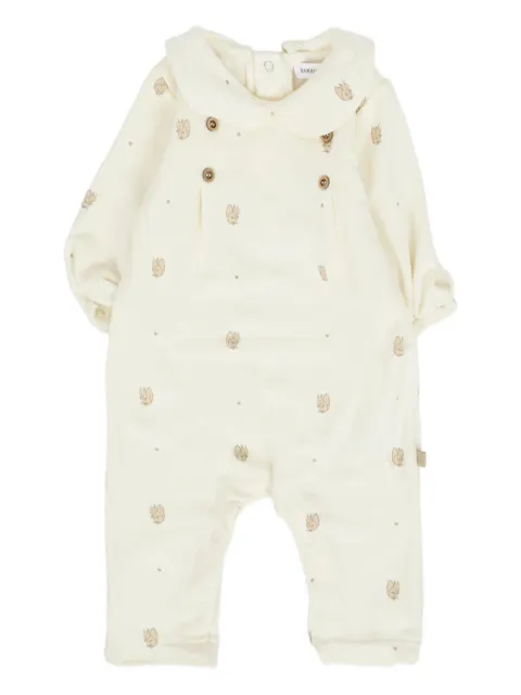 Bamboom squirrel-print babygrow