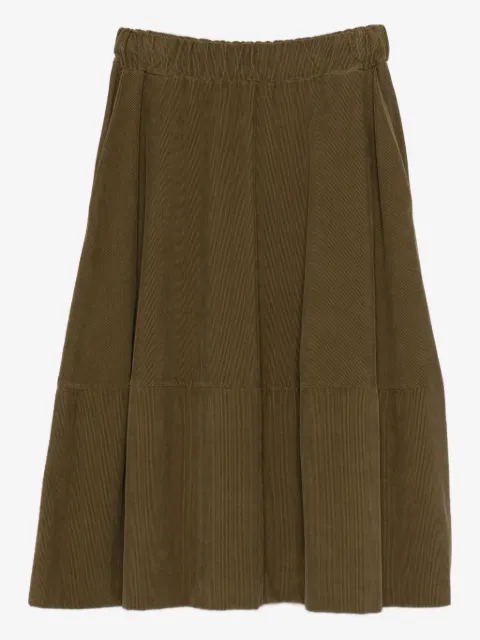 Labo Art corduroy elasticated-waist skirt