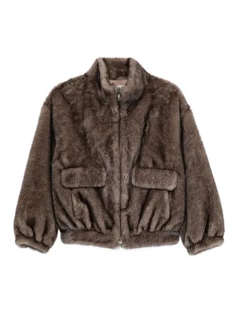 Betta Corradi faux fur bomber jacket
