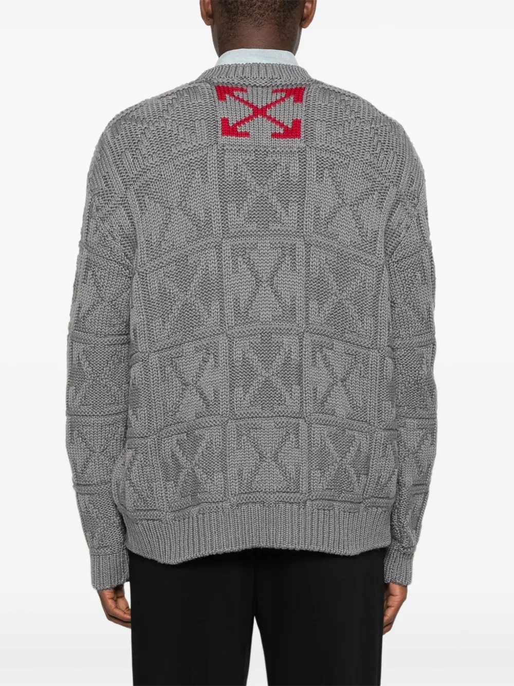 Off-White Trui met patroon Grijs