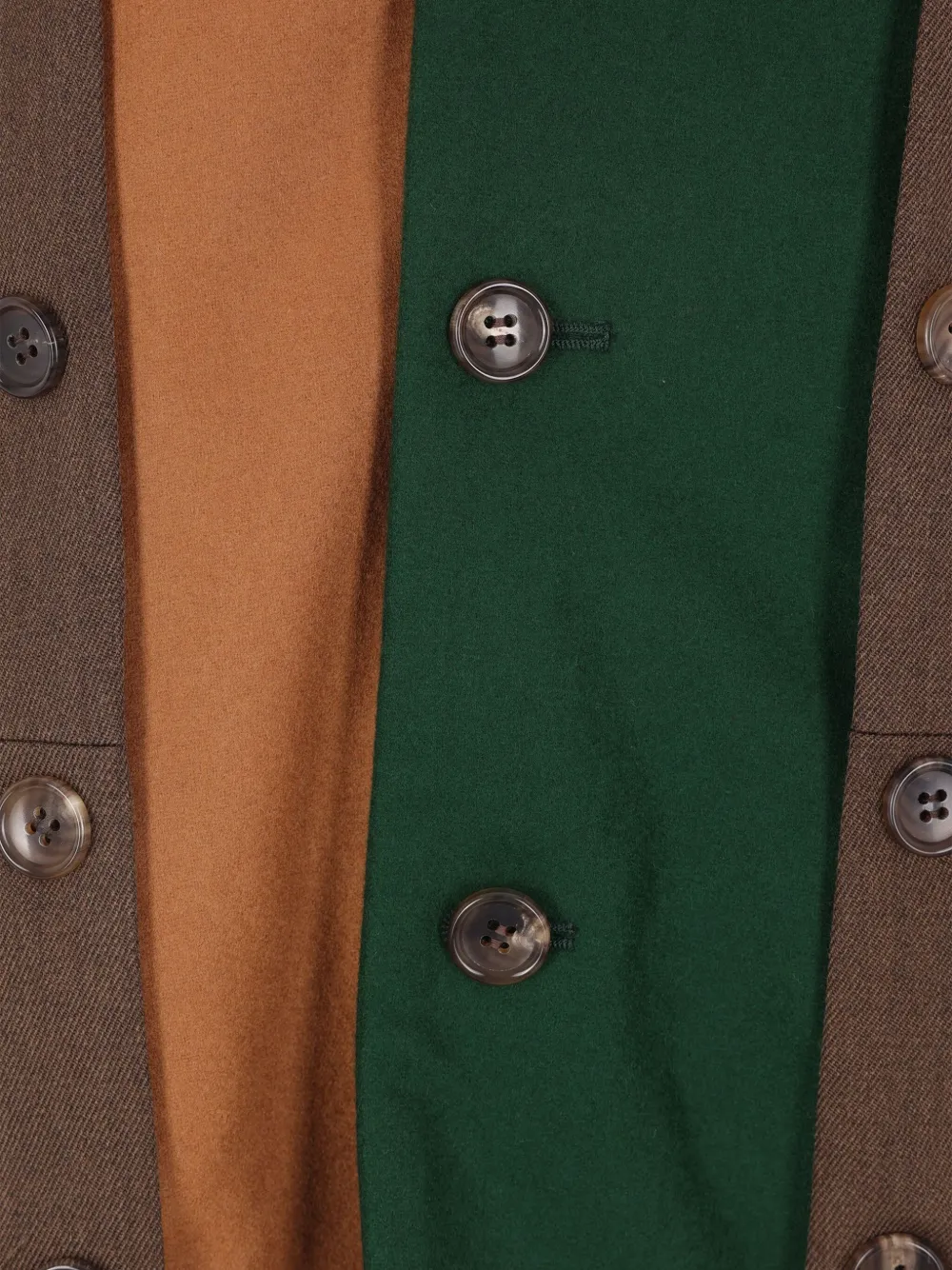 Comme Des Garçons Homme Deux Deconstructed Button Jacket In Brown
