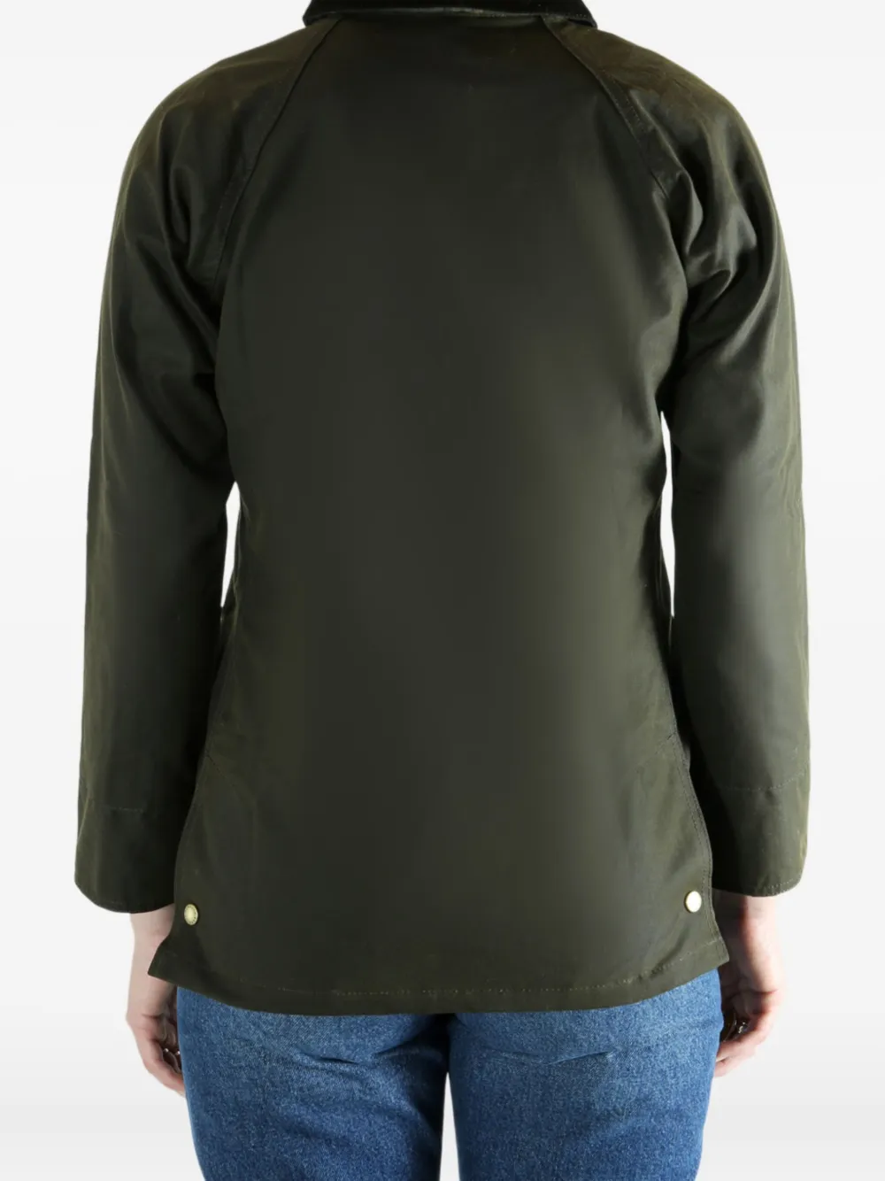 Barbour Jack met zak met knopen Groen