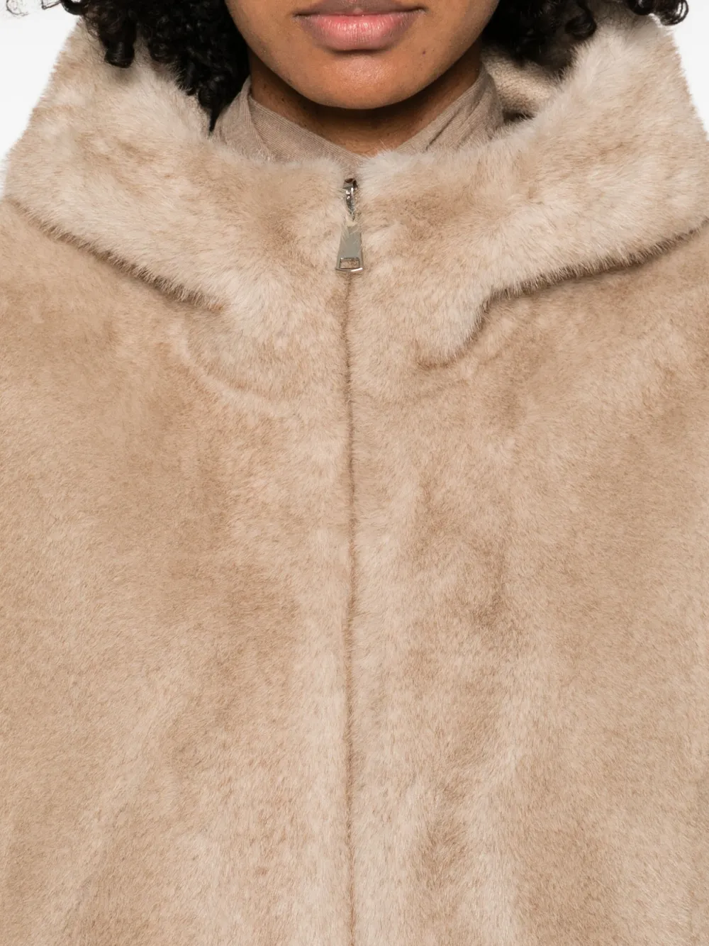 Betta Corradi Zip-up Waistcoat In Neutral