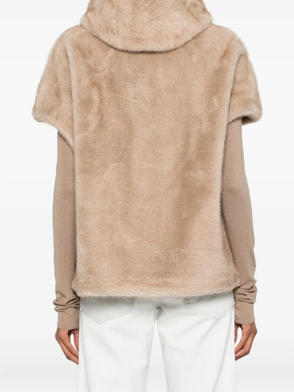Betta Corradi Zip-up Waistcoat In Neutral