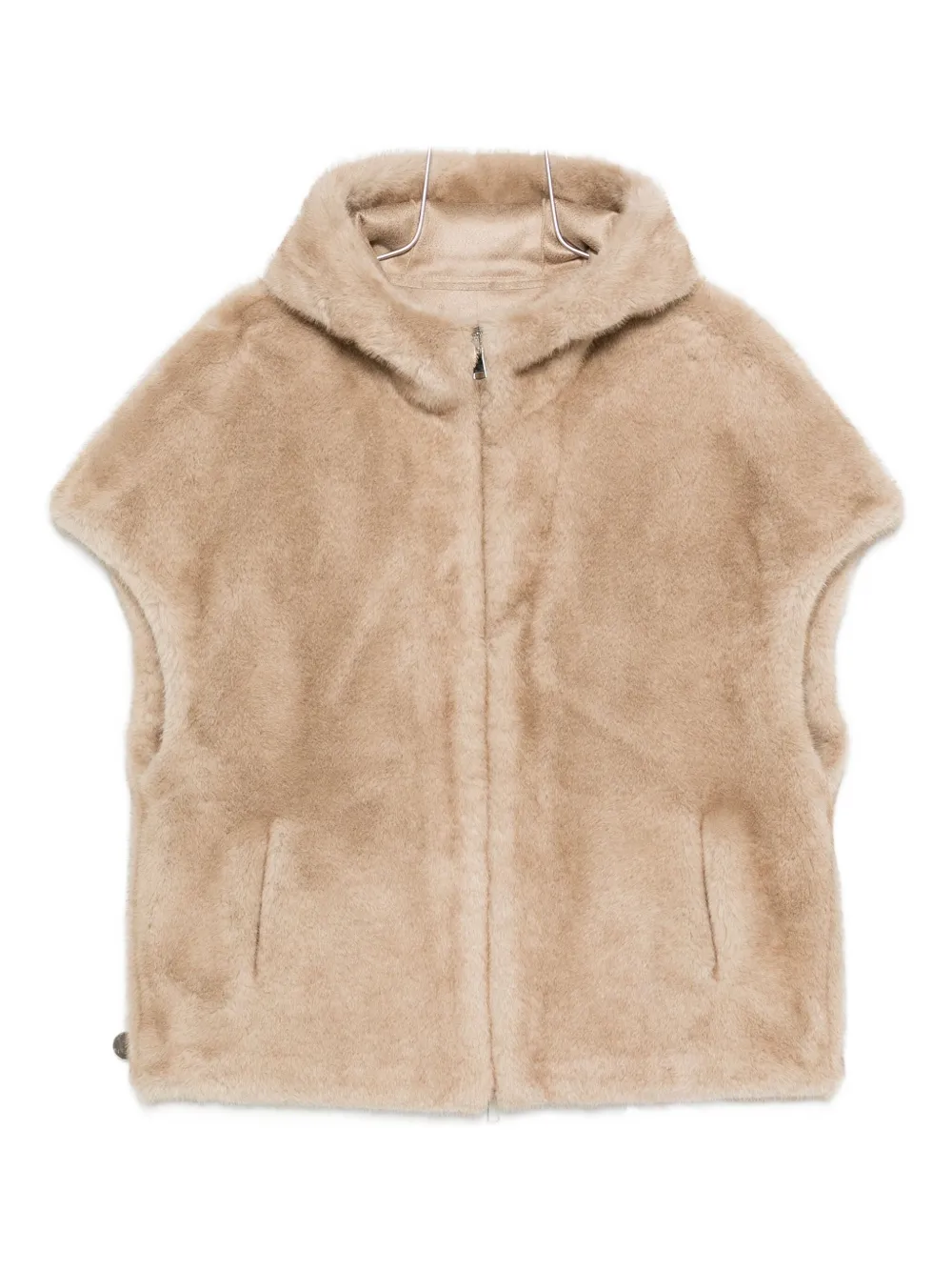 Betta Corradi Zip-up Waistcoat In Neutral