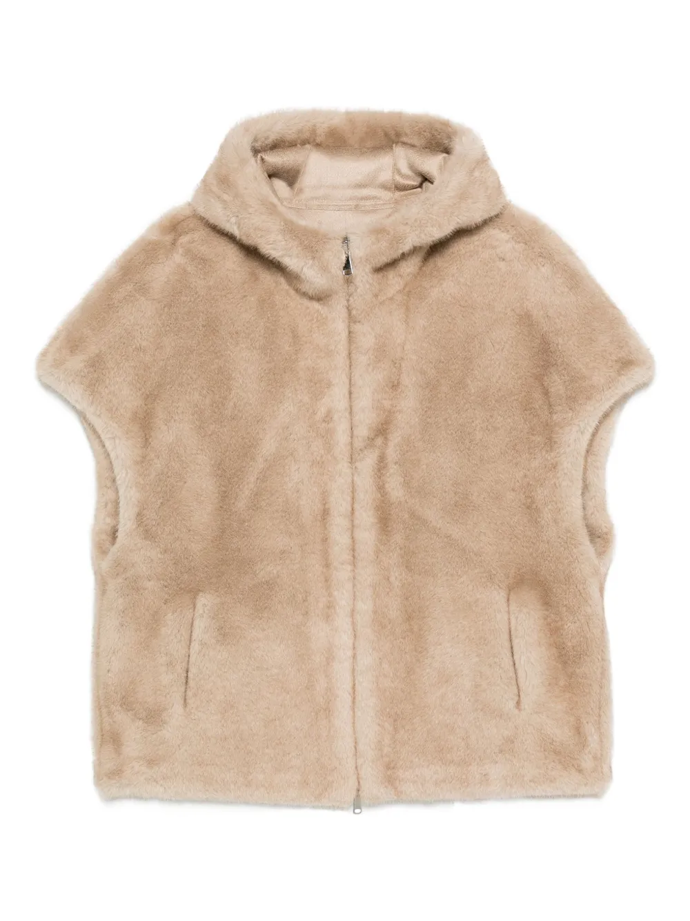 Betta Corradi zip-up waistcoat | Neutrals | Image 1