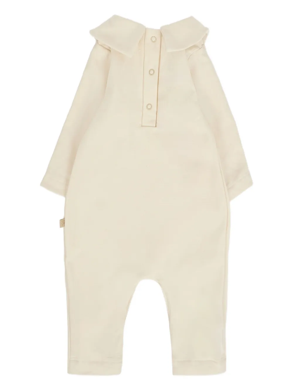 Bamboom Collared Buttoned Babygrow In Neutral