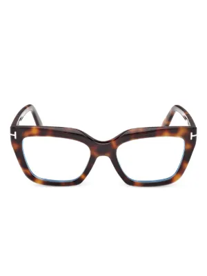 TOM FORD Eyewear キャットアイ眼鏡フレーム | ブラウン | FARFETCH JP