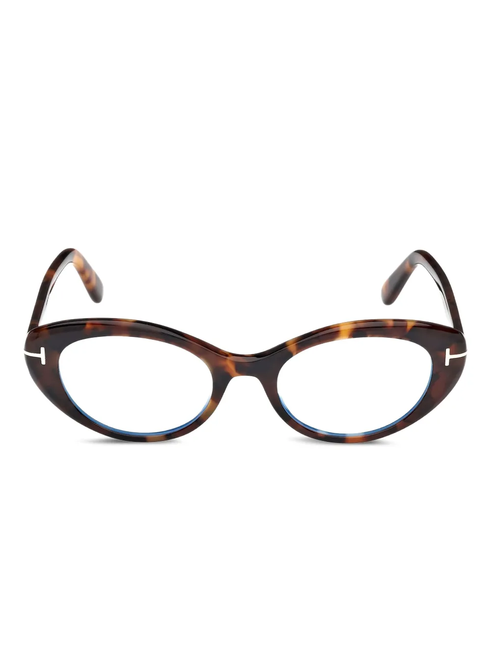TOM FORD Eyewear cat-eye hinge-detail glasses | Brown | Image 1