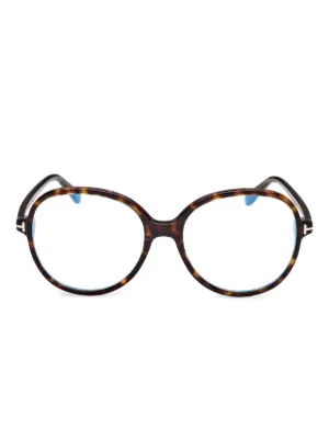 TOM FORD Eyewear トータスシェル ナビゲーターフレーム サングラス