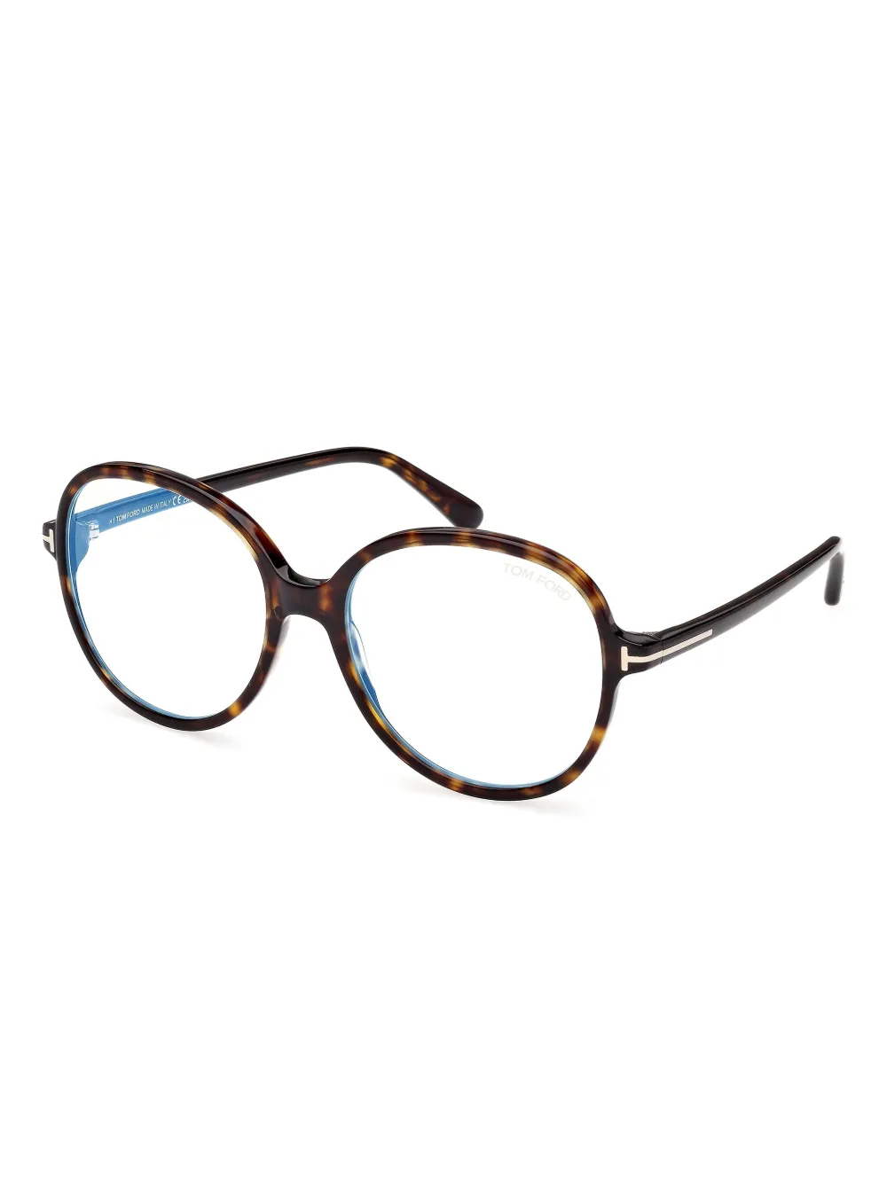 TOM FORD Eyewear Bril met rond montuur Bruin