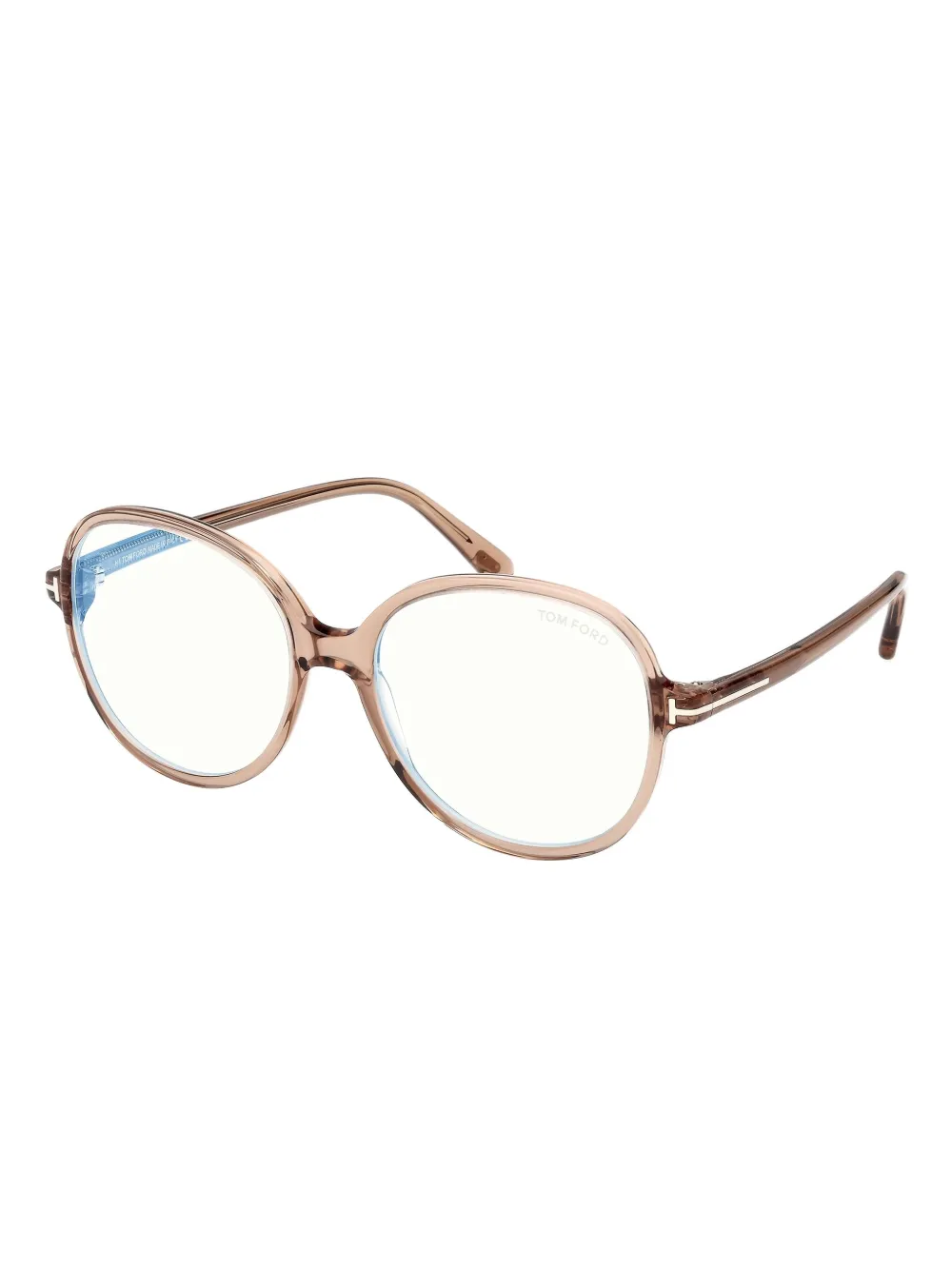 Tom Ford Round-frame Glasses In Gold