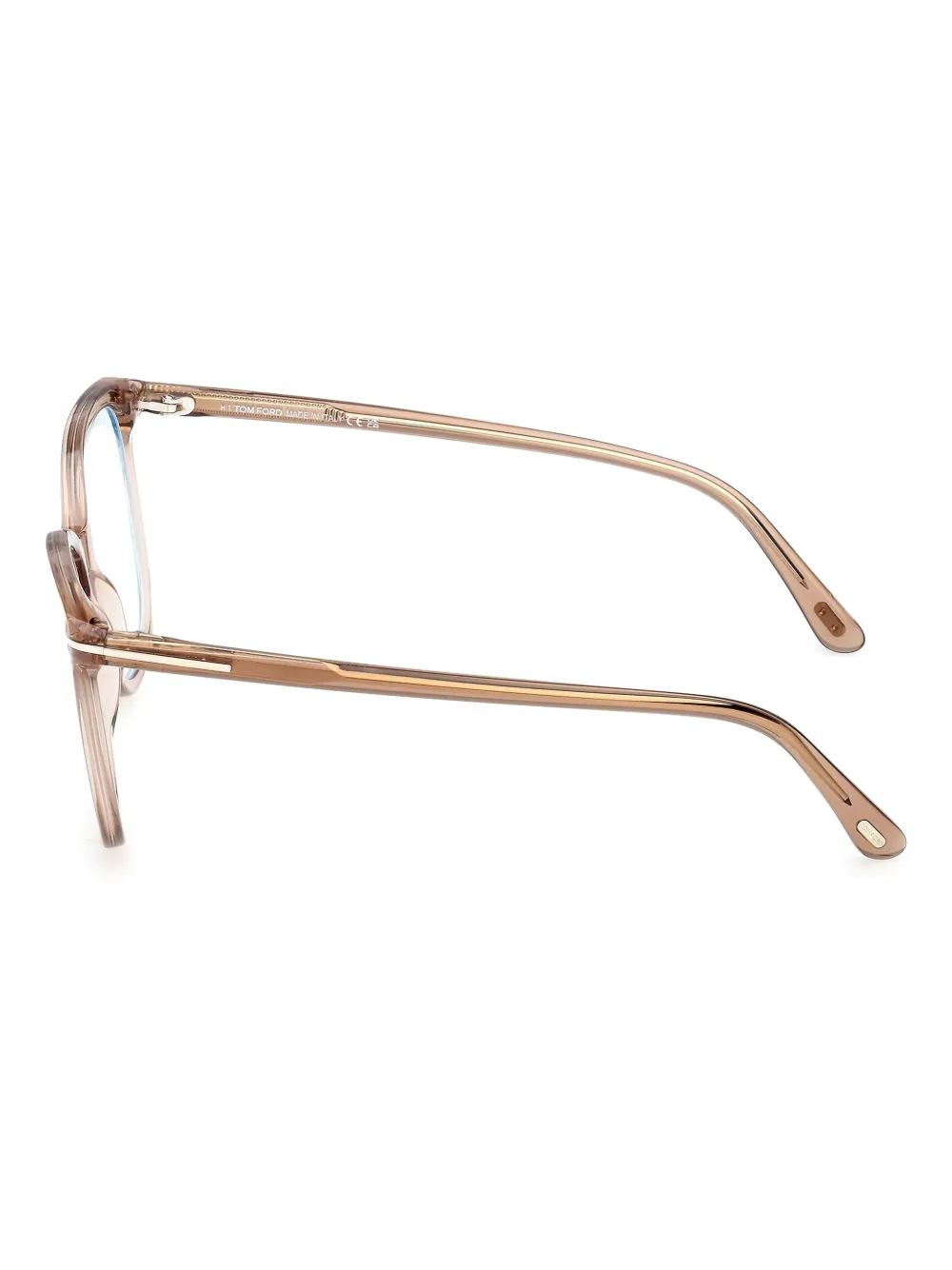 TOM FORD Eyewear Bril met vierkant montuur Beige