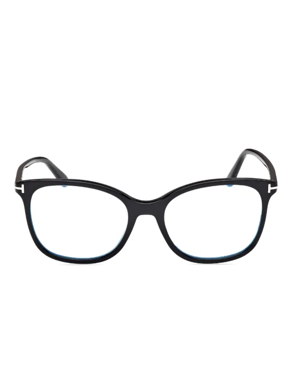 TOM FORD Eyewear ラウンドメガネフレーム | ブラック | FARFETCH JP