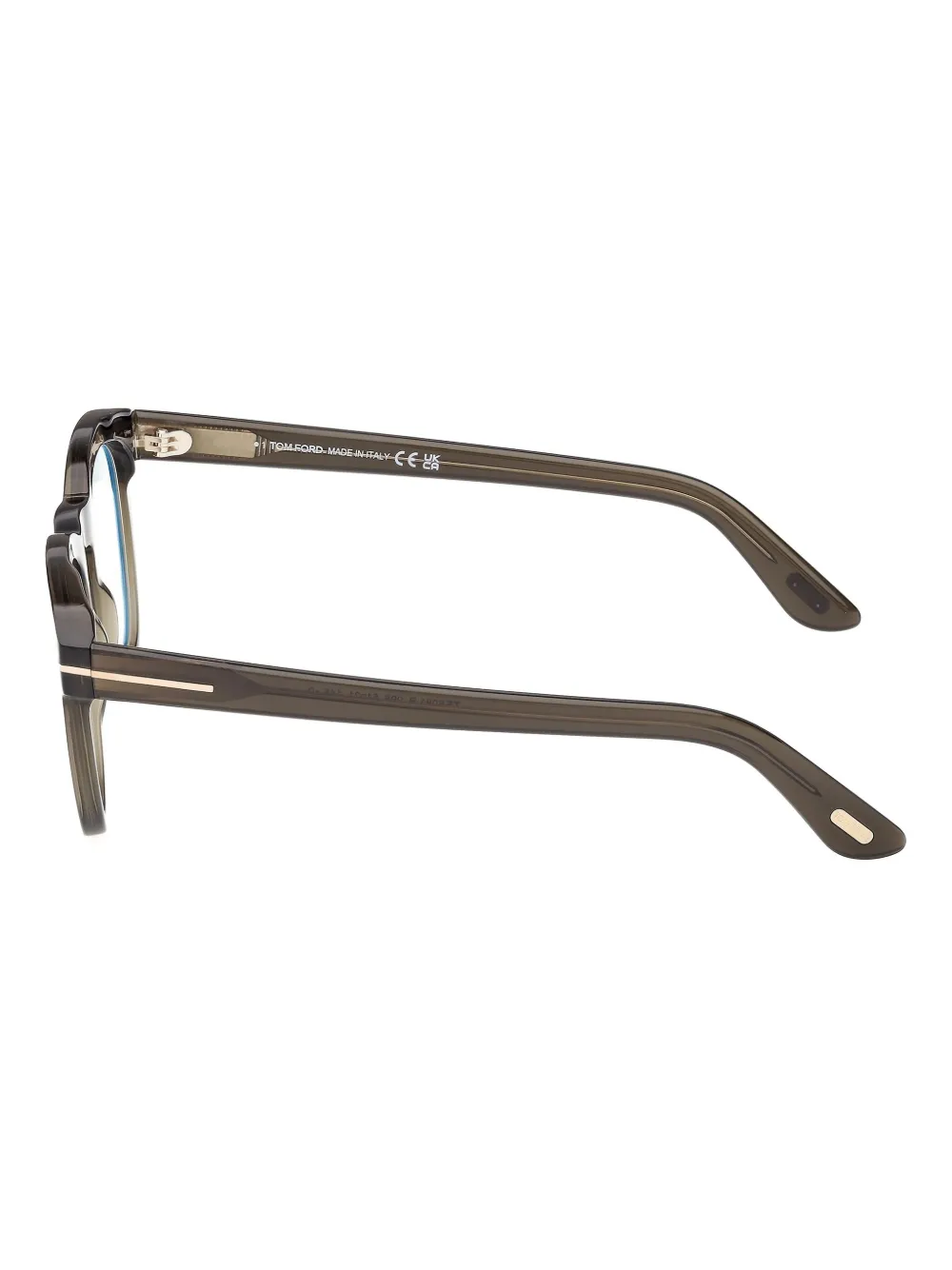 Tom Ford Round-frame Glasses In Green