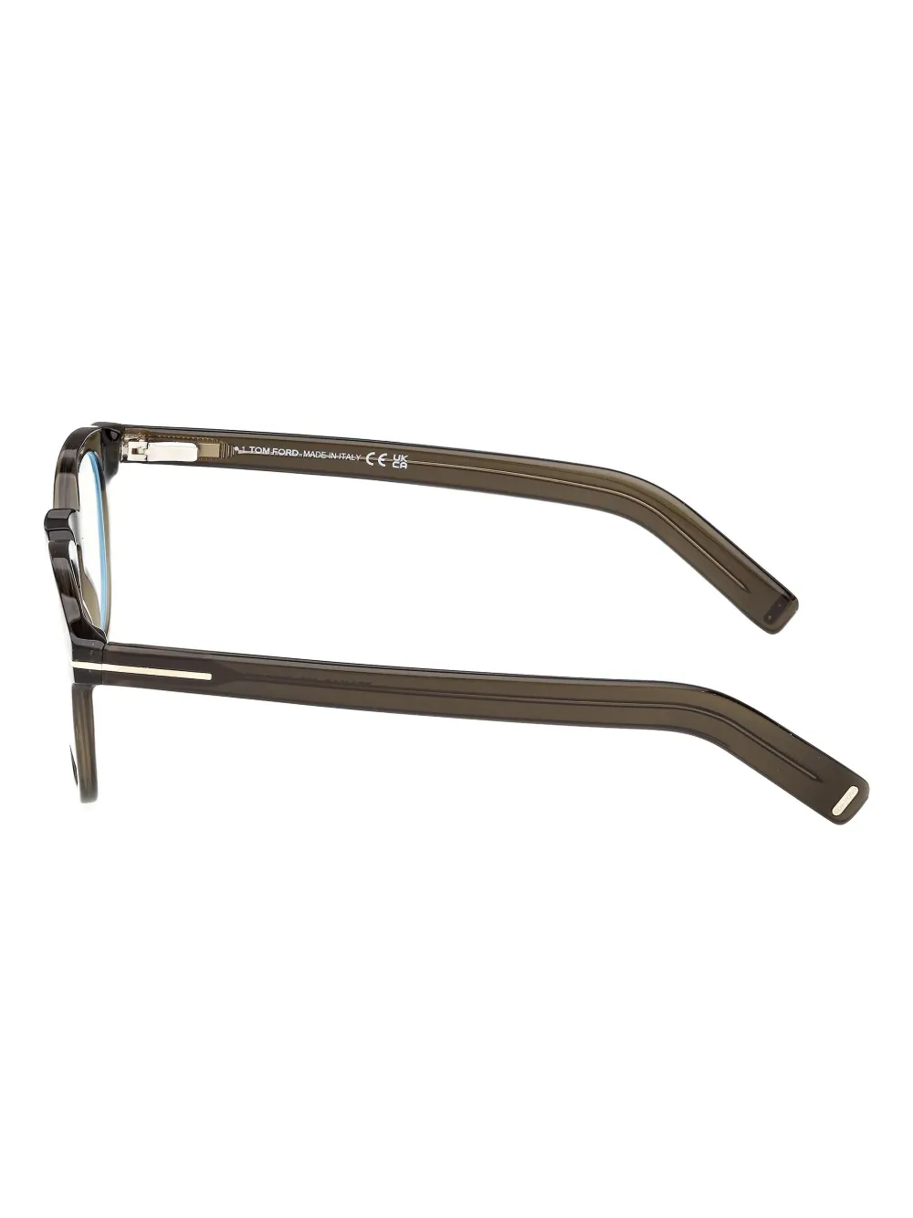 TOM FORD Eyewear Bril met rond montuur Groen