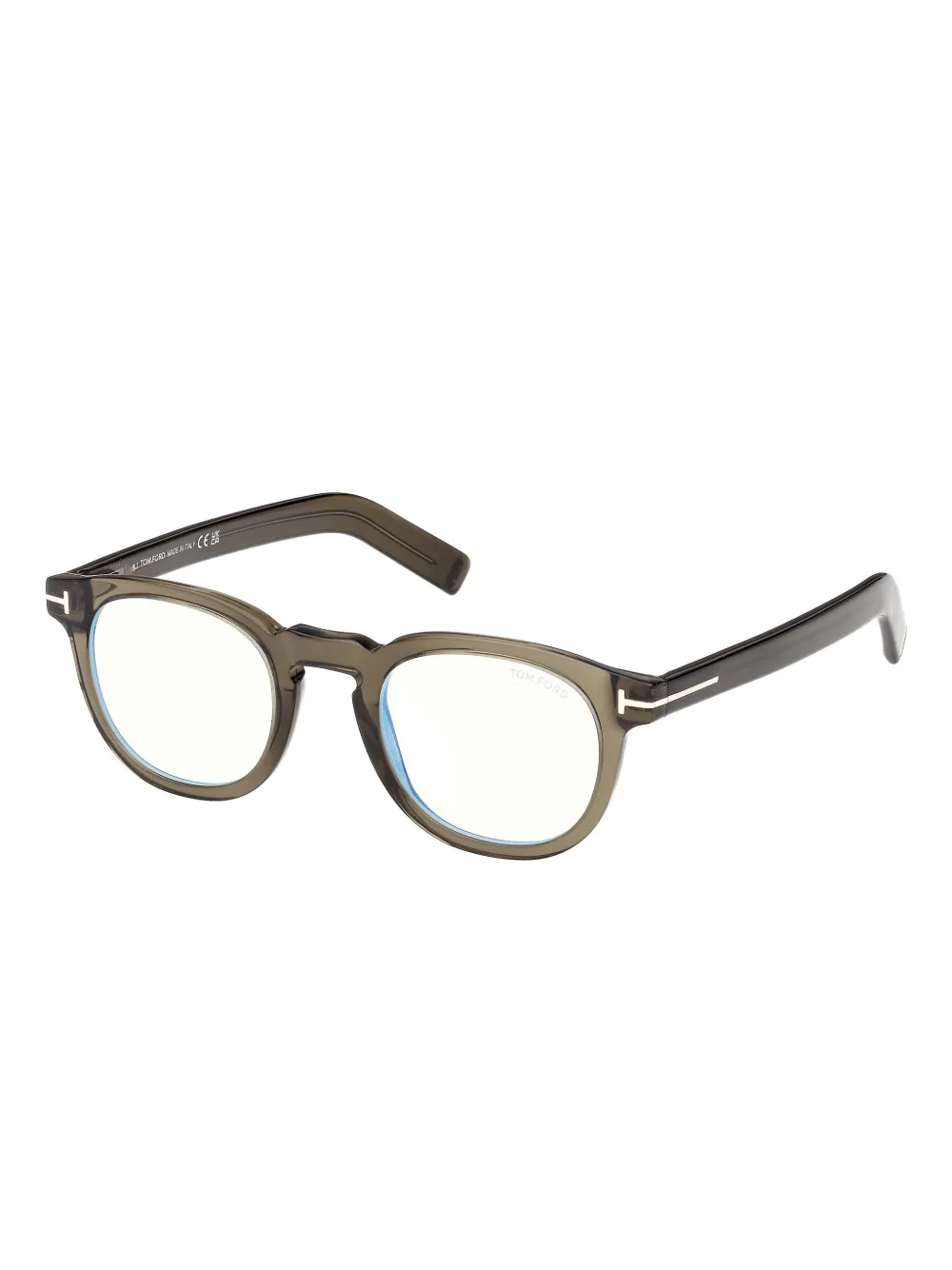 TOM FORD Eyewear Bril met rond montuur Groen