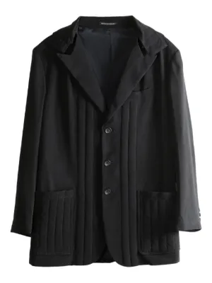 Yohji Yamamoto Worsted Tasmania ベルテッド ジャケット | ブラック