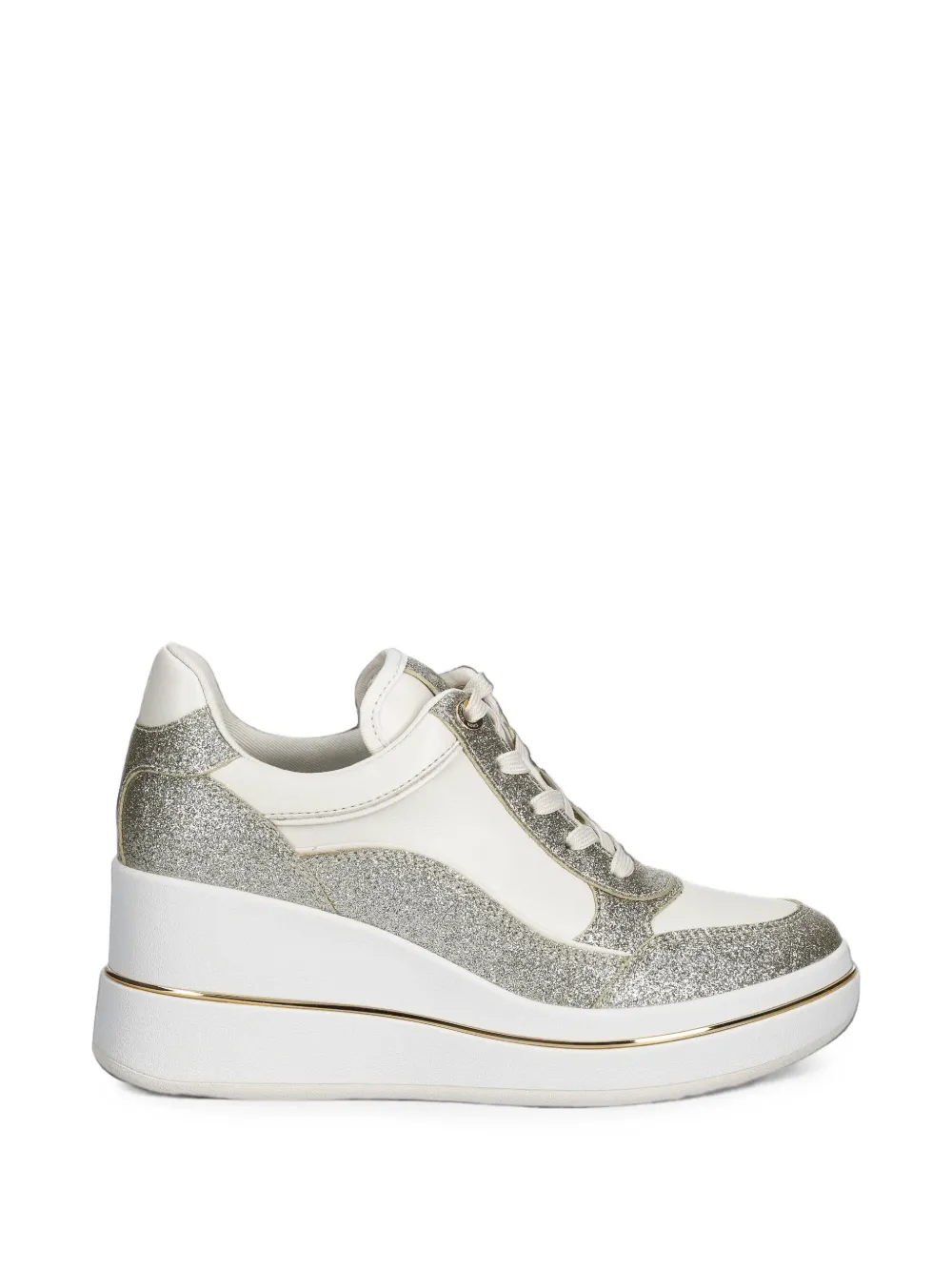 Michael Michael Kors Emmy signature logo and leather wedge trainers