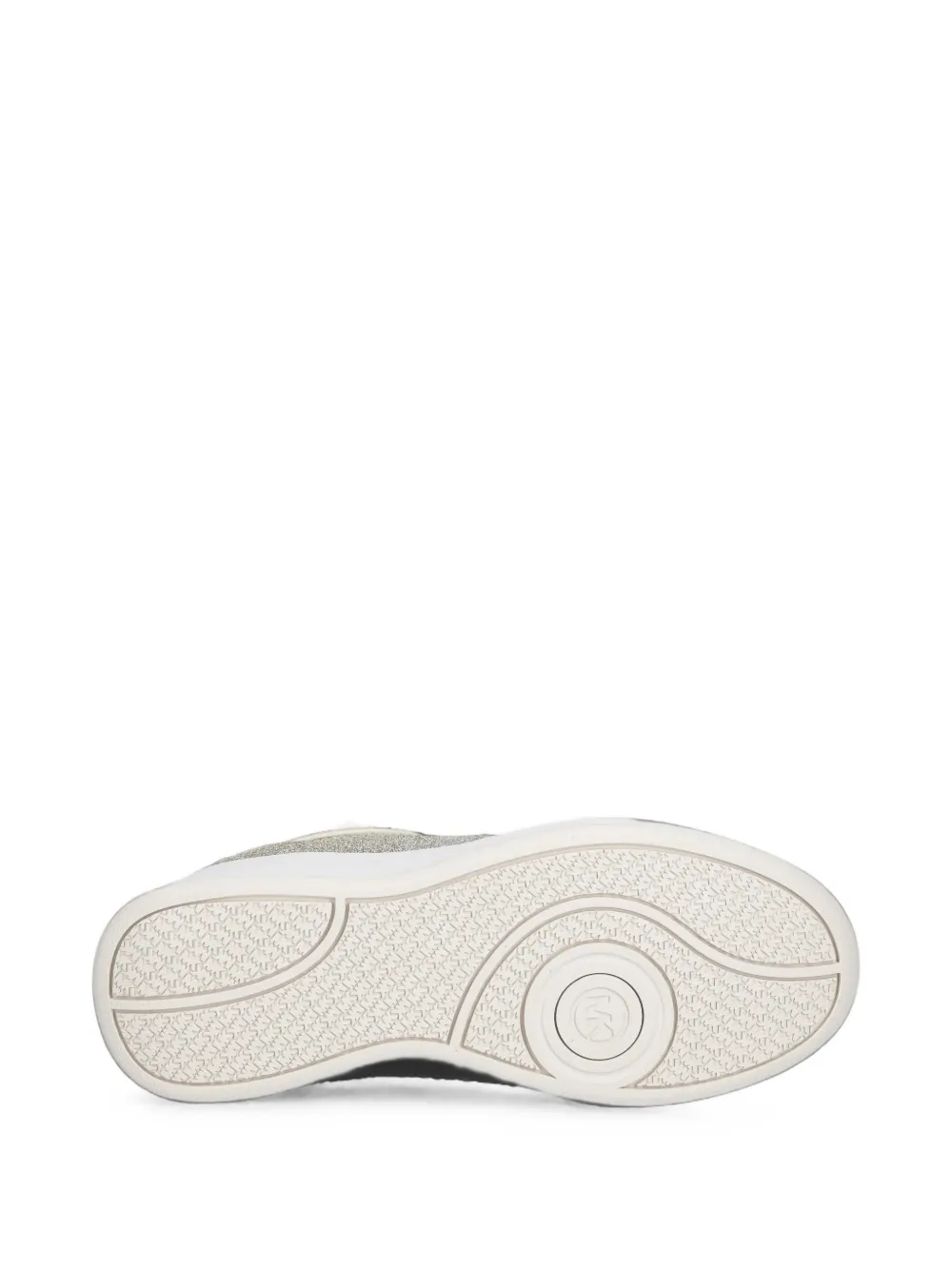 Michael Kors Emmy signature logo and leather wedge trainers Beige