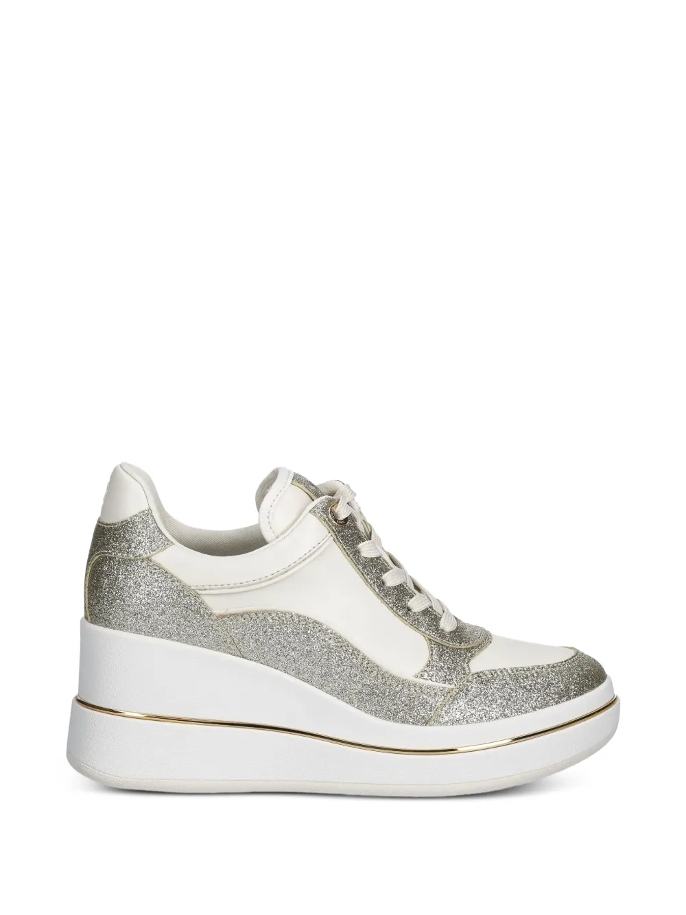 Michael Michael Kors Emmy Wedge-Sneakers mit Logo - Nude