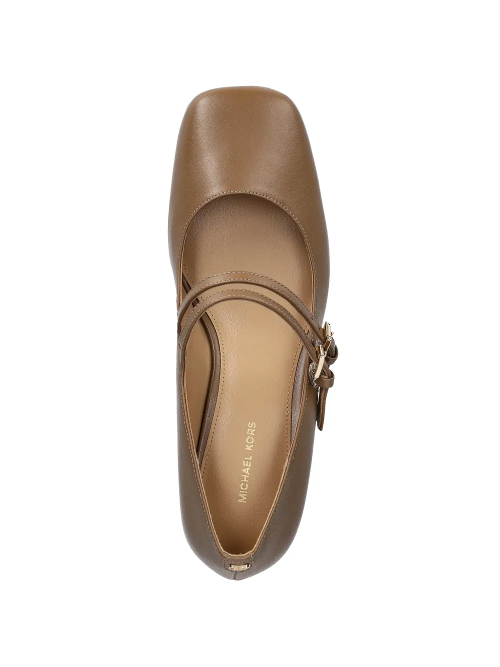Michael Kors Matilda leather mary jane pumps Beige